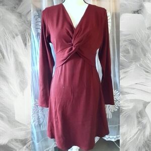 🍷Maroon Knot Dress🍷